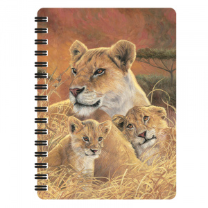 Carnețel zoo cu spirală 3D "LiveLife - Motherly"
