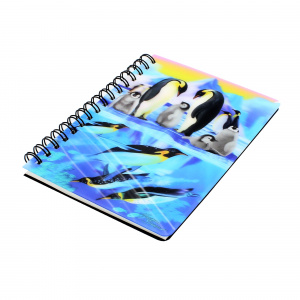 Carnețel zoo, cu spirală, 3D, Penguin Plunge - Img 1