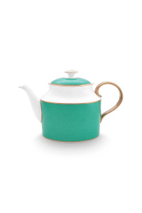 Ceainic din porțelan, Pip Studio, Gold-Green, 1.8l, colecție Pip Chique - Img 3