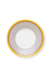 Ceașcă cu farfurioară, Pip Studio, Stripes Yellow, 220ml, colecția Pip Chique - Img 4