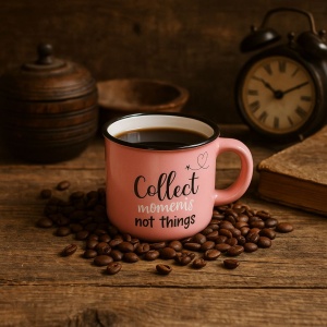 Ceașcă Espresso 80 ml, Ceramică, Nekupto – „Collect moments not things"