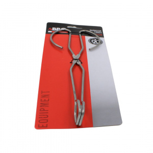 Clește tip foarfecă pentru grătar, 27 cm, inox, design ergonomic, BBQ, rezistent la temperaturi ridicate