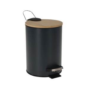 Coș de gunoi cu pedală, capacitate 3l, culoarea bleumarin, 17x24 cm