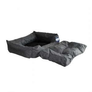 Culcuș căței culoarea negru 61x45x12 cm