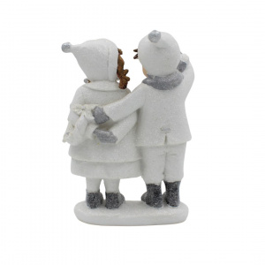 Decorațiune Edelman, din ceramică - băiat și fată
