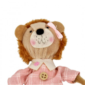 Decorațiune Zooky animăluț leoaică cu rochiță roz - Img 2