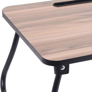 Măsuță pliabilă pentru laptop și tabletă, utilizare în pat sau canapea, din MDF, 52,5x30x21,5 cm