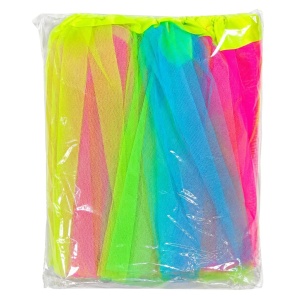 Fustiță tutu multicoloră din poliester, 29 cm, 48 g, accesoriu colorat pentru petreceri și evenimente