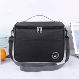 Geantă termică pentru transportul alimentelor, LUNCH BOX, 29x20x21 cm, negru, Ecarla