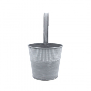 Ghiveci gri 12,5 cm pentru balustradă
