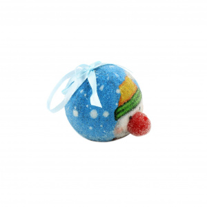 Glob decorativ bleu - Om de zăpadă cu căciulă