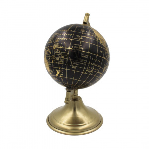 Glob decorativ metalic vintage bază aurie