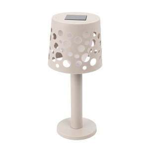 Lampă solară cu LED, pentru grădină, terasă și exterior, culoare gri