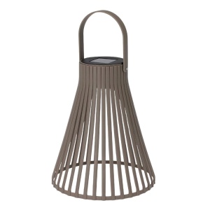 Lampă solară decorativă, cu LED, cu agățătoare, 24 cm, culoare taupe