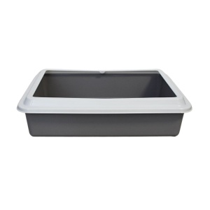 Litieră pentru pisici, 43x33x10 cm, Koopman, gri