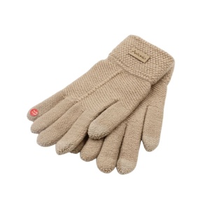 Mănuși damă, Antonio, cu funcție touch, culoare bej, one size