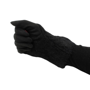 Mănuși damă, Antonio, cu funcție touch și manșetă detașabilă, culoare negru, one size