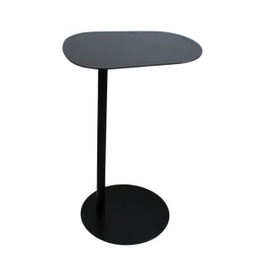Masă Laterală Neagră din Metal, H&S Collection, 35xH53 cm – Design Minimalist