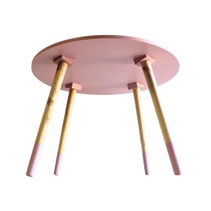 Masă pentru copii, H&S Collection, din MDF, roz , 60cm, înălțime 41 cm