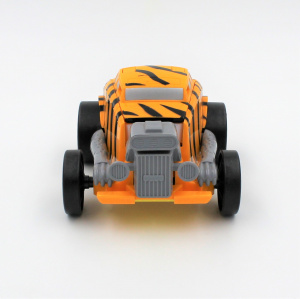 Mașinuță convertibilă, tip robot Tiger, Deluxbase, culoarea galben