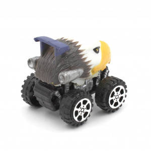 Mașinuță cu sistem friction vultur multicolor - Img 2