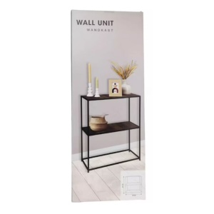 Mobilier multifuncțional, 2 niveluri, structură metalică + MDF, 70x31x85 cm