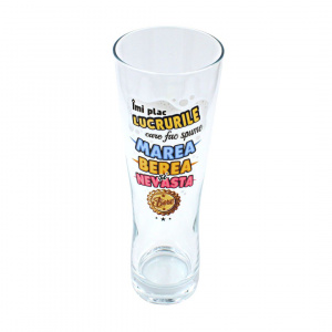 Pahar pentru bere ÎMI PLAC LUCRURILE 600ml