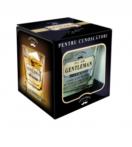 Pahar whisky "FII UN GENTLEMAN"
