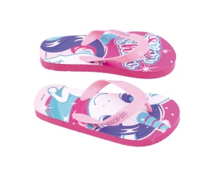 Papuci Flip-flops, pentru copii, model unicorn, culoarea roz, Arditex