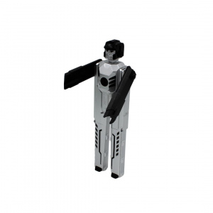Pix funny robot negru-argintiu colecția aviație