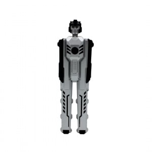 Pix funny robot negru-argintiu colecția aviație