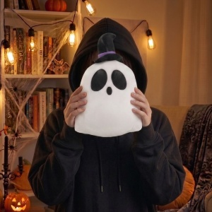 Pluș decorativ pentru Halloween, model fantomă, 18 cm