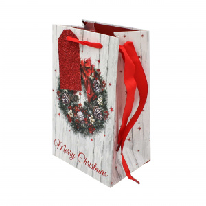 Pungă cadou Crăciun SDE P XMAS WREATH