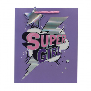 Punga cadou M hartie super girl