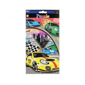 Puzzle 28 piese masinute multicolor - Img 3