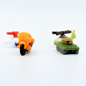 Radiere puzzle colecționabile seria Arme și muniție motocicletă