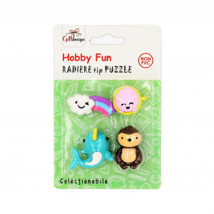 Radiere puzzle colecționabile seria Hobby Fun delfin