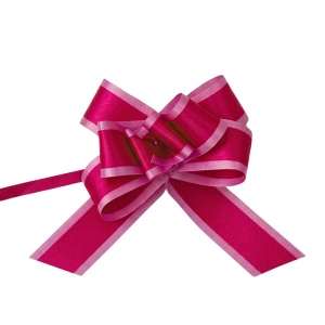 Self-forming Flower bow, cyclamen color