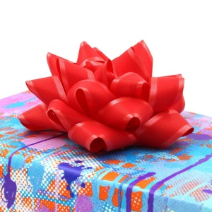 Set 10 steluțe autoadezive, 9 cm, Brizzolari, culoarea roșu mat - Img 3