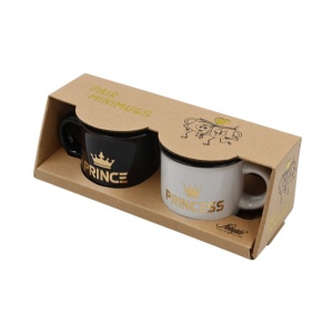 Set 2 Cești Espresso, Nekupto – “PRINCE & PRINCESS”, 2 x 80 ml