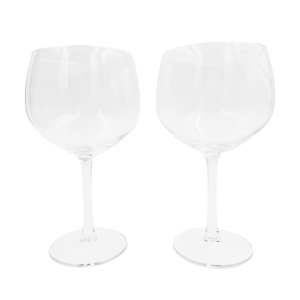 Set 2 pahare, cu picior, pentru gin, Excellent Houseware, 650 ml
