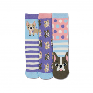 Set 3 sosete pentru copii Woof
