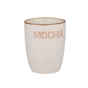 Set 4 căni pentru cafea, Alpina, Coffee - Espresso - Latte - Mocha, 280 ml