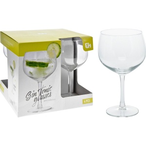 Set 4 pahare cu picior pentru gin 650 ml