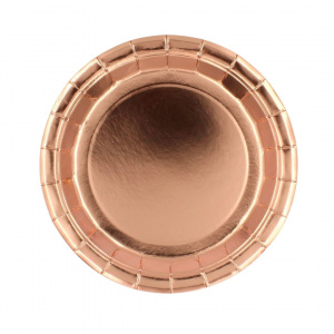 Set 6 farfurii rose gold 18cm