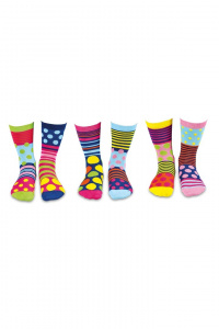 Set 6 șosete pentru femei Polka Face - Img 1