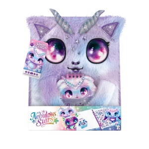 Set agendă pufoasă și mini carnețel, 25.4x20.3 cm, personaj Astria - Nebulous Stars
