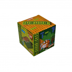 Set construcție Microbricks tigru 167 piese