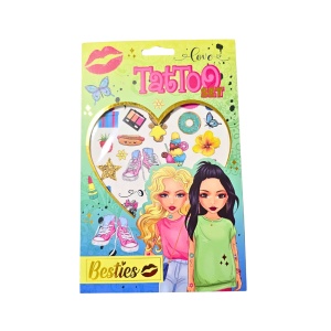 Set de tatuaje temporare, Besties, verde, +7 ani