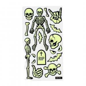 Set stickere Glowing Skeletons 17 bucati - Img 2